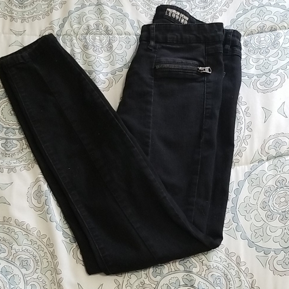 Black smart set premium denim legging - Picture 2 of 6